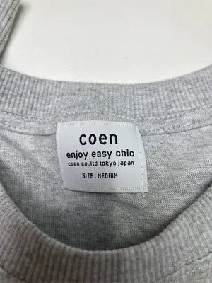 coen/コーエン/スウェット/トップス/グレー/MEDIUM