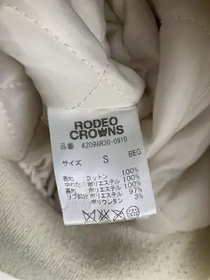 RODEO CROWNS/ロデオクラウンズ/その他アウター/ジャケット/アウター/アイボリー/S