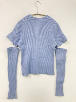 OLIVE des OLIVE/オリーブデオリーブ/ニット/セーター/トップス/ブルー/F