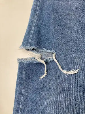 AS KNOW AS PINKY/アズノゥアズピンキー/デニムパンツ/パンツ/ブルー