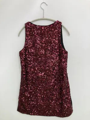 VICTORIAVICTORIABECKHAM/ジャンパースカート/ワンピース/ドレス/レッド/UK8/US4/F36