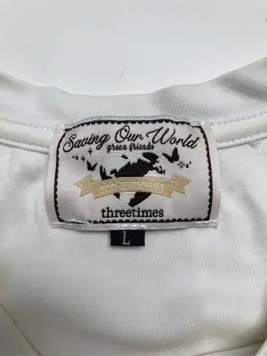 Sawing Our World/Tシャツ/カットソー/トップス/ホワイト/L