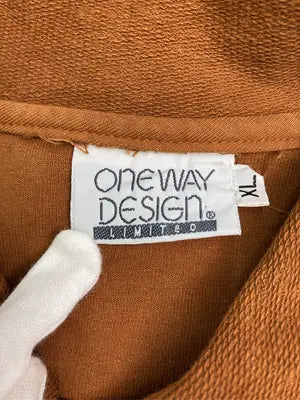 One Way Design/シャツ/ブラウス/トップス/ブラウン/XL