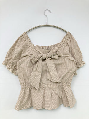 Hudson honey/ハドソンハニー/シャツ/ブラウス/トップス/ブラウン/L