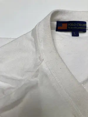 POLOCHAMPS/Tシャツ/カットソー/トップス/ホワイト/L