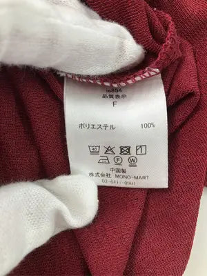 MONO-MART/モノマート/Tシャツ/カットソー/トップス/レッド/F