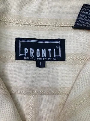 PRONTI/プロンティ/シャツ/ブラウス/トップス/ベージュ/L