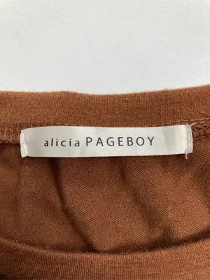 alicia PAGEBOY/アリシアページボーイ/Tシャツ/カットソー/トップス/ブラウン/F