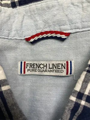 FRENCH LINEN/フレンチリネン/シャツ/ブラウス/トップス/ネイビー/M