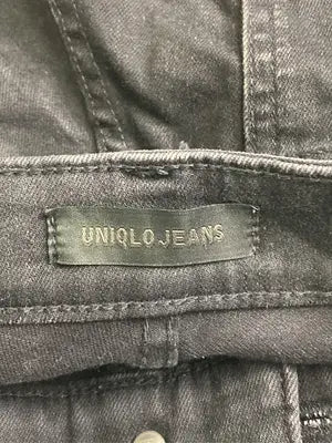 UNIQLO JEANS/ユニクロジーンズ/デニムパンツ/パンツ/ブラック/28 (70cm)