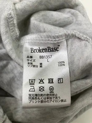 BrokenBase/ブロークンベース/Tシャツ/カットソー/トップス/グレー/L