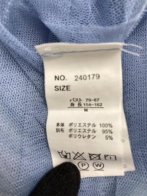 キャミソール/トップス/スカイブルー/M  バスト79～87　身長154～162