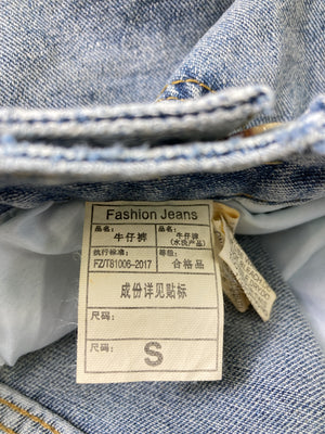 Fashion jeans/ファッションジーンズ/デニムパンツ/パンツ/スカイブルー/S