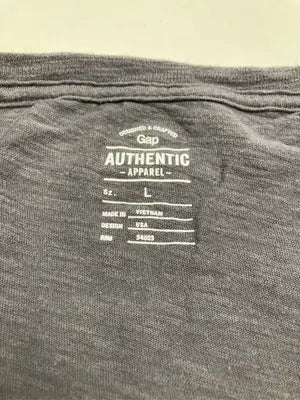 AUTHENTIC/オーセンティック/Tシャツ/カットソー/トップス/グレー/L