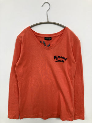 Tシャツ/カットソー/トップス/オレンジ/M