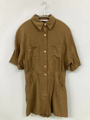 ZARA/ザラ/シャツ/ブラウス/トップス/ブラウン/EUR XS