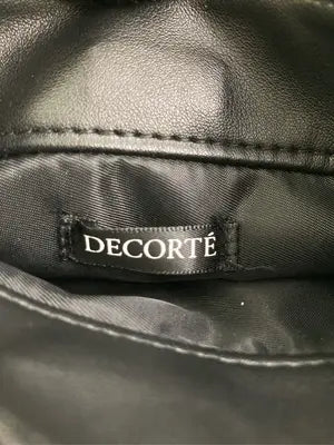 DECORTE/ショルダーバッグ/バッグ/ブラック