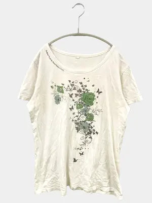 n,/エヌコンマ/Tシャツ/カットソー/トップス/ホワイト/LL