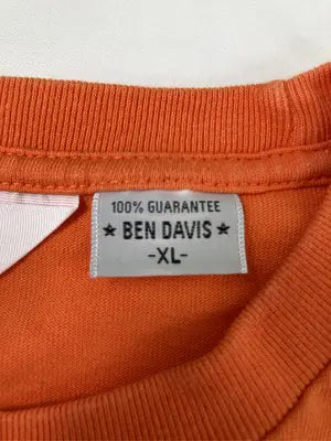 BEN DAVIS/ベンデイビス/Tシャツ/カットソー/トップス/オレンジ/XL