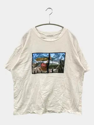 LIVIN' ALONE/Tシャツ/カットソー/トップス/ホワイト