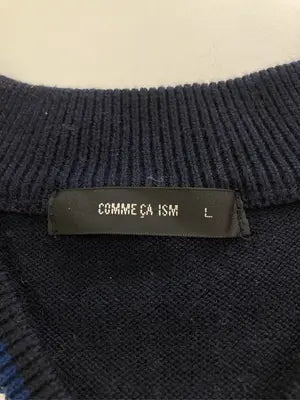 COMME CA ISM/コムサイズム/ニット/セーター/トップス/ネイビー/L