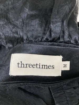 THREETIMES/スリータイムズ/ショート/ミニスカート/スカート/ブラック/M