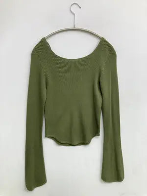 UNIQLO/ユニクロ/ニット/セーター/トップス/ライトグリーン/M