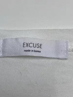 EXCUSE/エクスキューズ/Tシャツ/カットソー/トップス/ホワイト