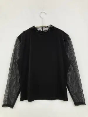 INNOCENTE/Tシャツ/カットソー/トップス/ブラック/M-L