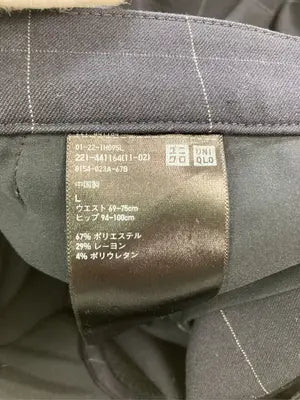 UNIQLO/ユニクロ/スラックス/パンツ/ネイビー/L