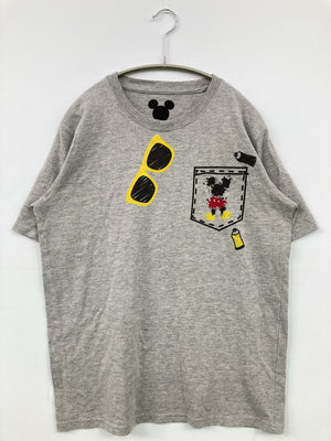Disney/ディズニー/Tシャツ/カットソー/トップス/グレー/L