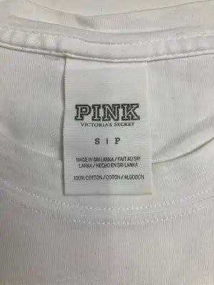 PINK/ピンク/Tシャツ/カットソー/トップス/ホワイト/S