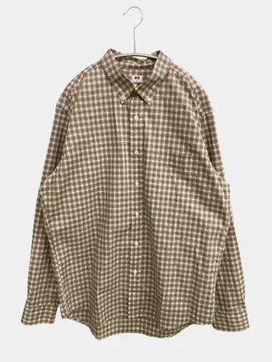 UNIQLO/ユニクロ/シャツ/ブラウス/トップス/ベージュ/L