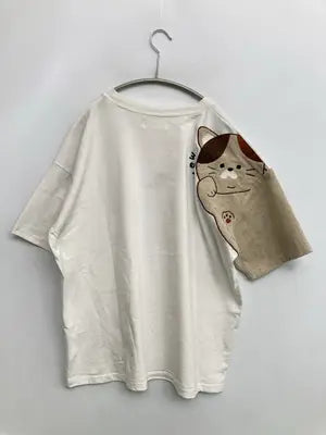 Tシャツ/カットソー/トップス/ホワイト/F