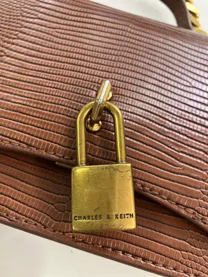 CHARLES & KEITH/チャールズアンドキース/ハンドバッグ/バッグ/ブラウン