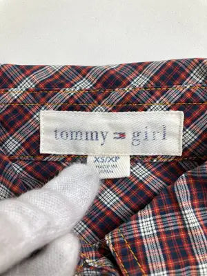 tommy girl/トミーガール/シャツ/ブラウス/トップス/レッド/XS