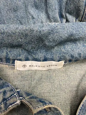MAJESTIC LEGON/マジェスティックレゴン/シャツワンピース/ワンピース/ドレス/ブルー/M