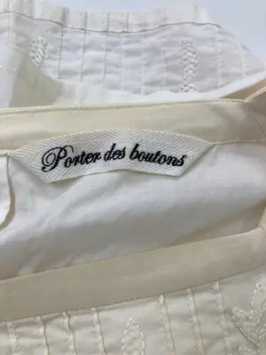 porter des boutons/シャツ/ブラウス/トップス/アイボリー
