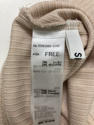 SLY/スライ/Tシャツ/カットソー/トップス/ベージュ/F