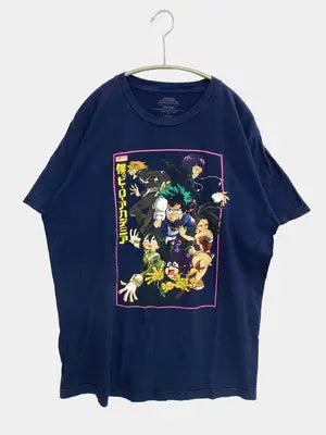 MY HERO ACADEMIA/マイヒーローアカデミア/Tシャツ/カットソー/トップス/ネイビー/L (42/44)