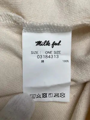 MILK FED./ミルクフェド/Tシャツ/カットソー/トップス/アイボリー/ONE SIZE
