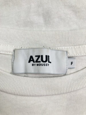 AZUL by MOUSSY/アズールバイマウジー/Tシャツ/カットソー/トップス/ホワイト/F
