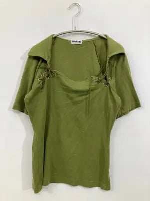 BA・TSU/Tシャツ/カットソー/トップス/グリーン