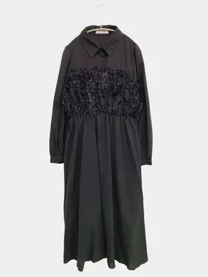 w closet/ダブルクローゼット/シャツワンピース/ワンピース/ドレス/ブラック/F