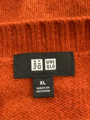 UNIQLO/ユニクロ/ニット/セーター/トップス/オレンジ/XL