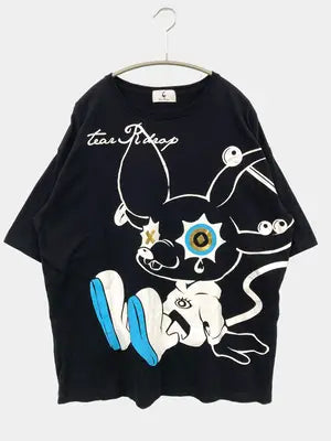 tear R drap/Tシャツ/カットソー/トップス/ブラック/ONE SIZE