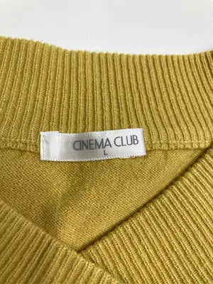 CINEMA CLUB/シネマクラブ/ニット/セーター/トップス/イエロー/L