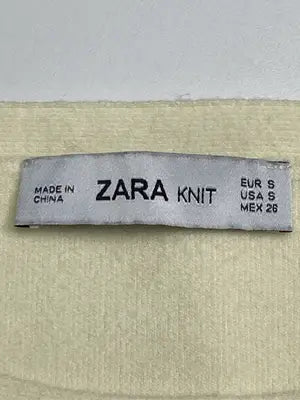 ZARAKNIT/チュニック/ワンピース/ドレス/イエロー/USA S