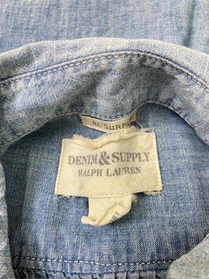 シャツ/ブラウス/トップス/ブルー/M