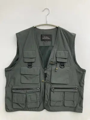 elspia collection/ベスト/トップス/カーキ/L